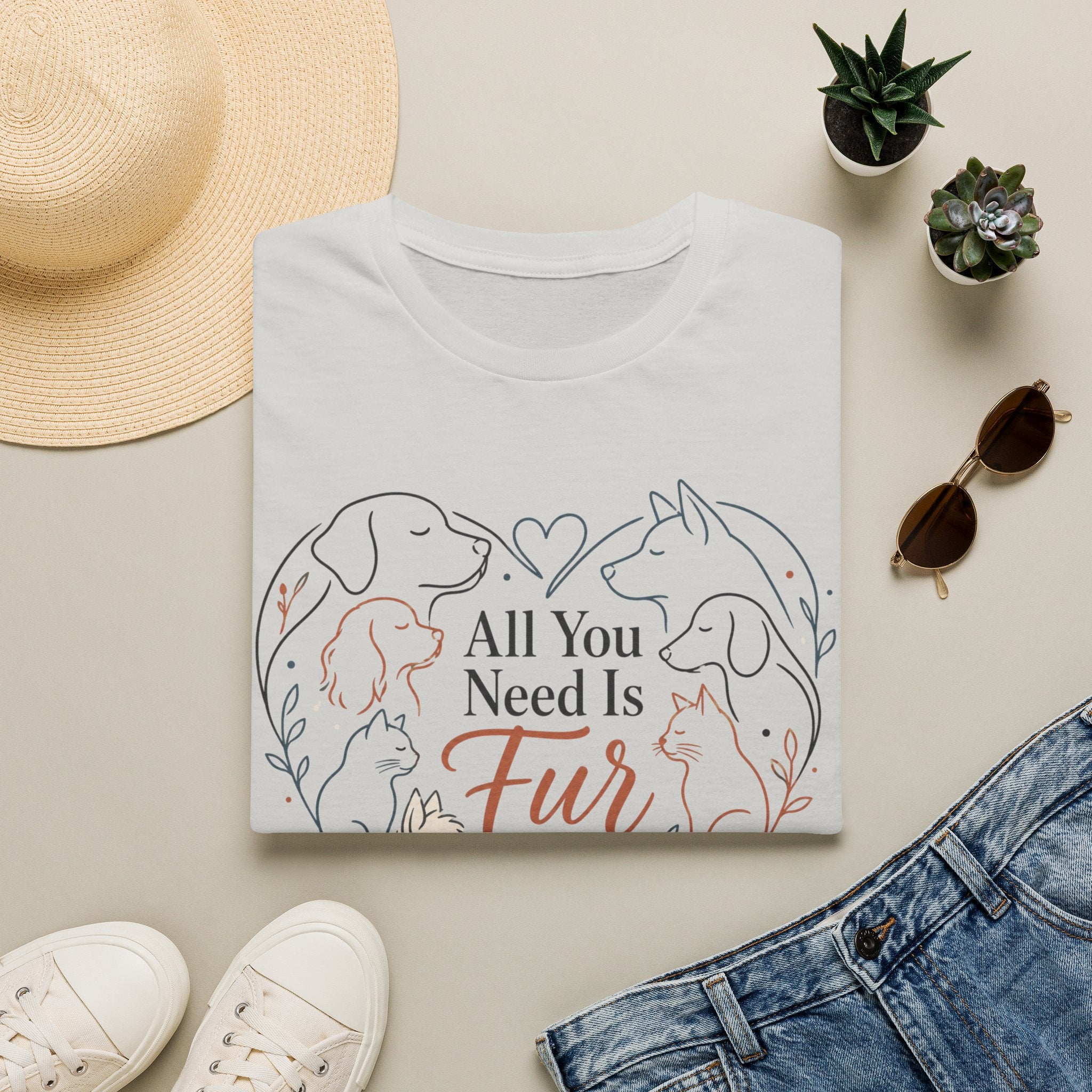 All You Need Is Fur T-Shirt
