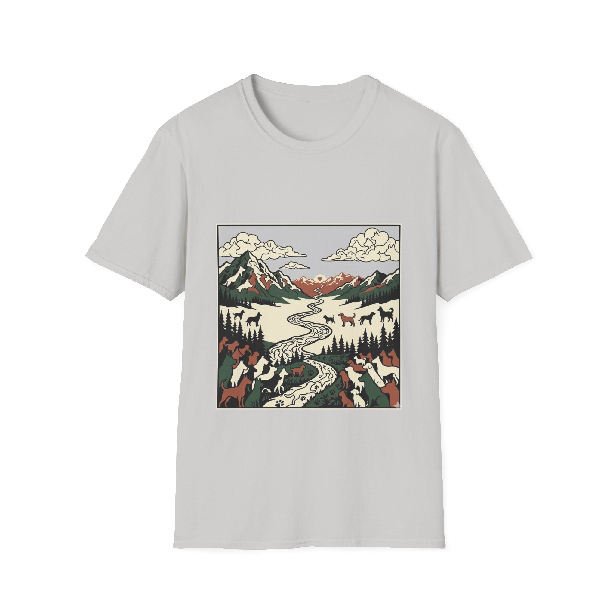 DogPackMountains2 T-shirt