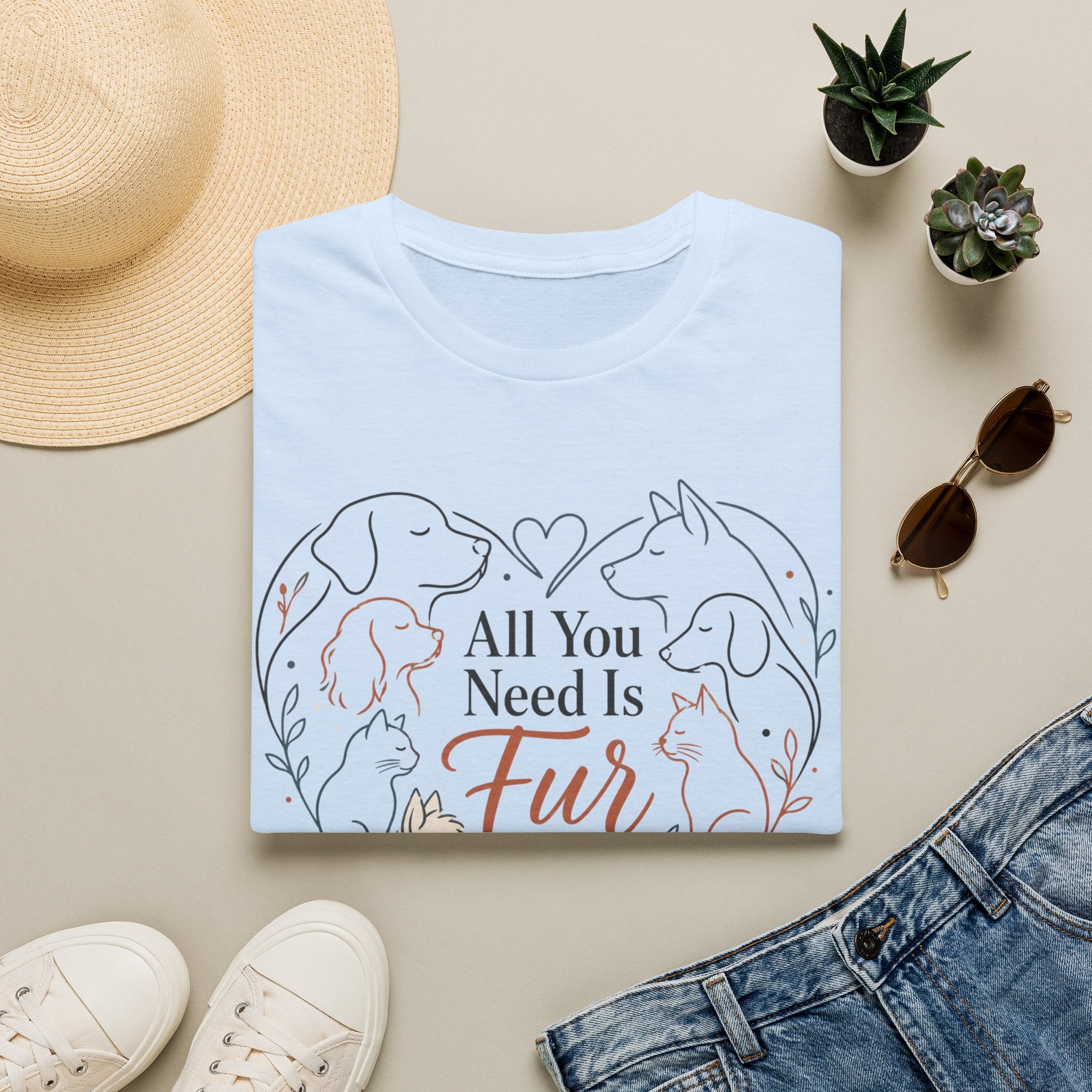 All You Need Is Fur T-Shirt