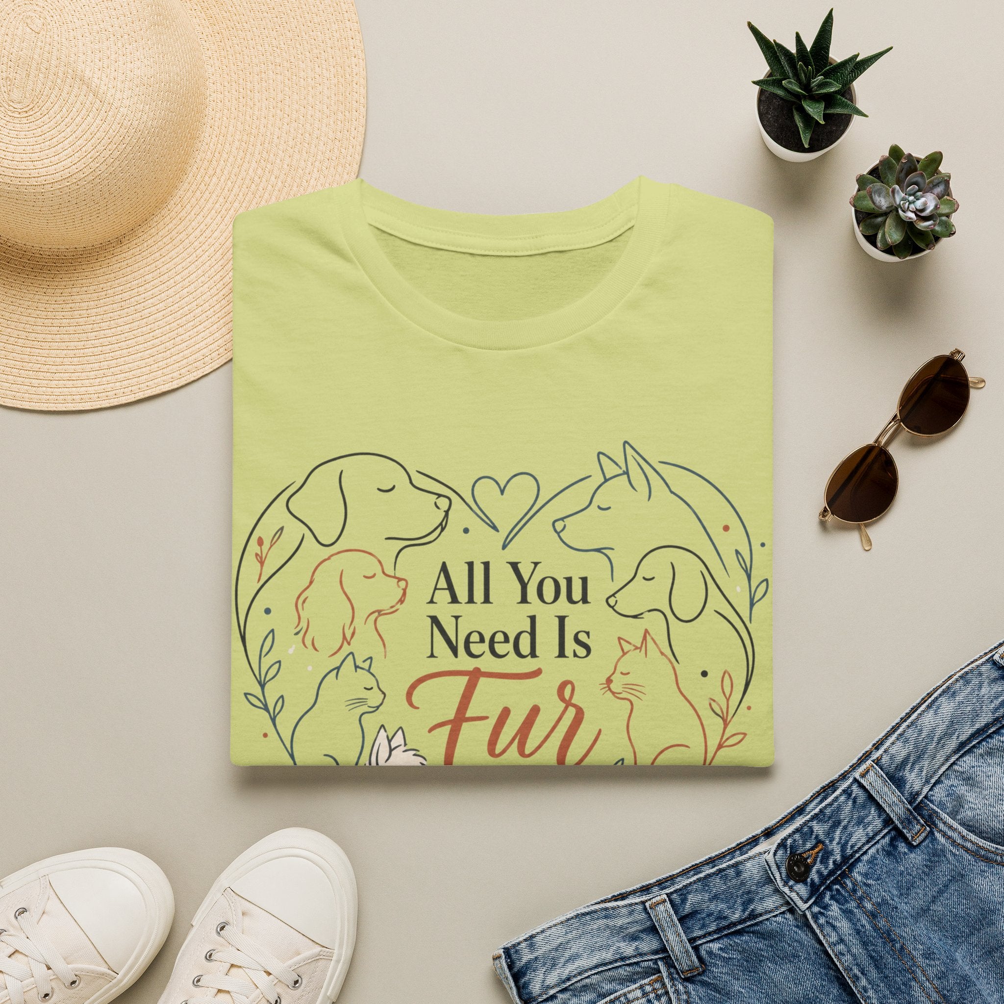 All You Need Is Fur T-Shirt