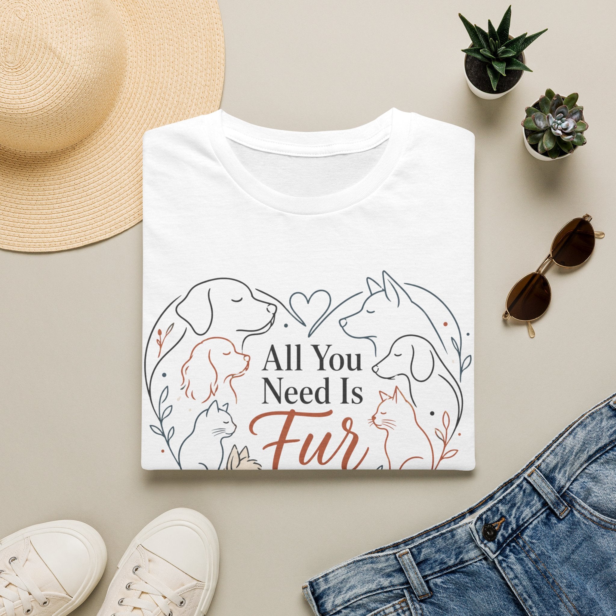 All You Need Is Fur T-Shirt